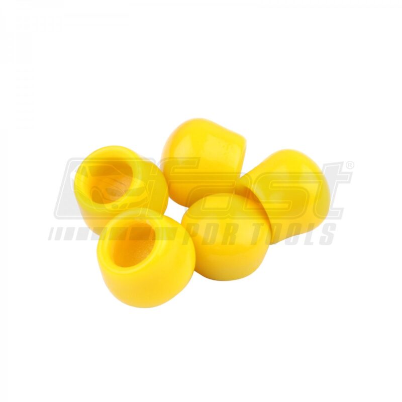 Set 05 PVC Tip Caps  Yellow