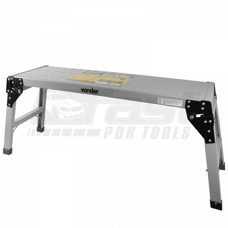 Folding metal platform