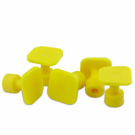 Kit 5 Laka Square Yellow Suction Cups 21mm
