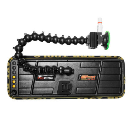 Hail PRO Light 2.0 (50 cm) 6 fitas - suporte embutido Dewalt 12v com ventosa americana