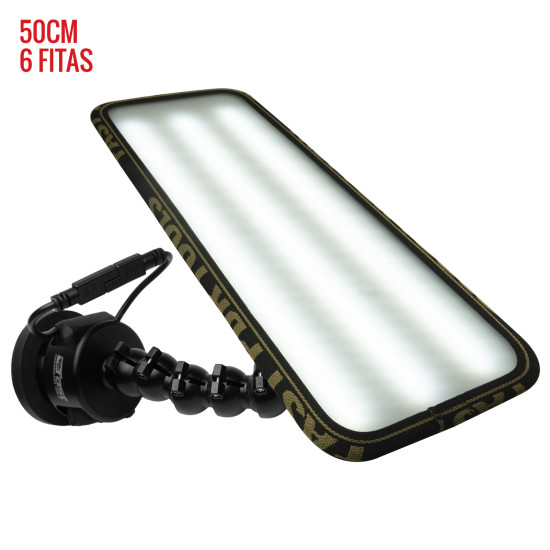 LED Light Hail PRO Light 2.0 (50 cm) 6 fitas com base magnética bateria - Image 3