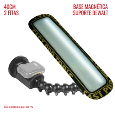 Slim PRO Light 40cm 2 Strip – Dewalt 12v Magnetic Base