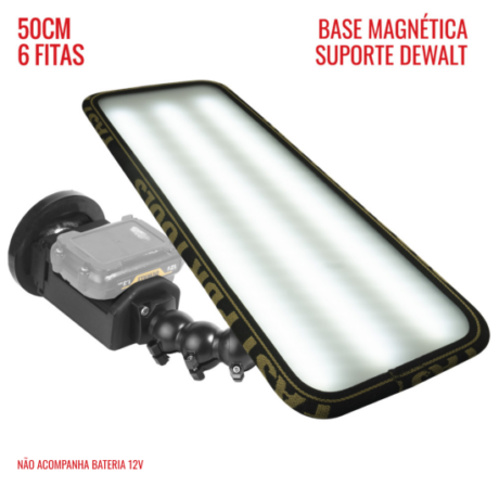 Hail PRO Light 2.0 50cm 6 Strip – Dewalt 12v Magnetic Base