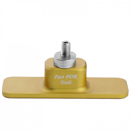 Suction cup de alumínio para cola fria - 75mm - Retangular - Dourada