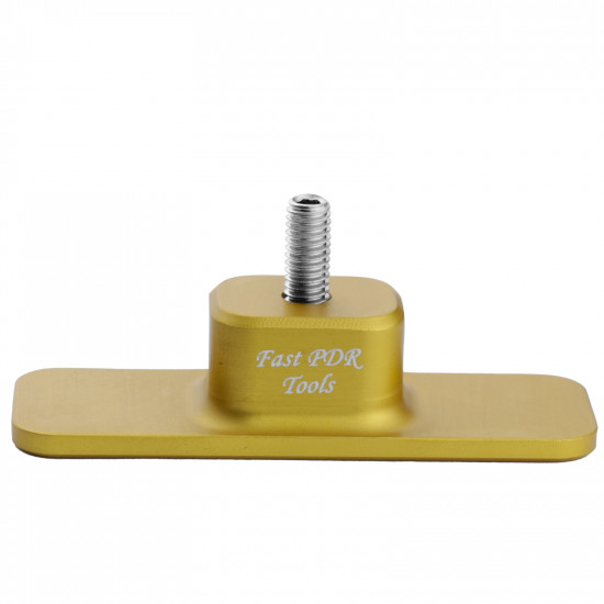 Suction cup de alumínio para cola fria - 75mm - Retangular - Dourada - Image 2