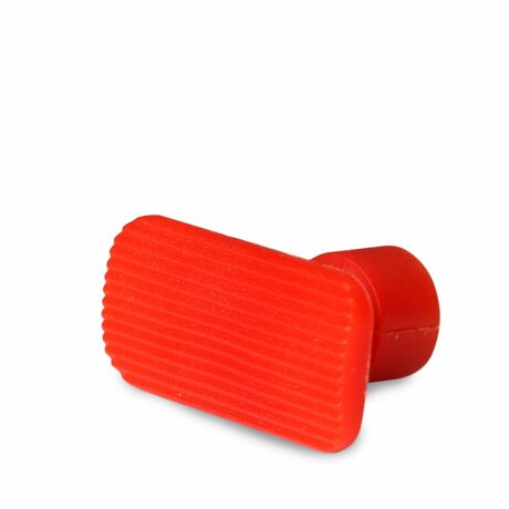 Ventosa laka retangular vermelha - 16x32 mm