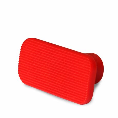 Ventosa Laka retangular vermelha - 19x41 mm
