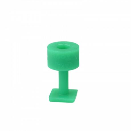 Suction cup Laka quadrada lisa verde - unidade - 10 mm