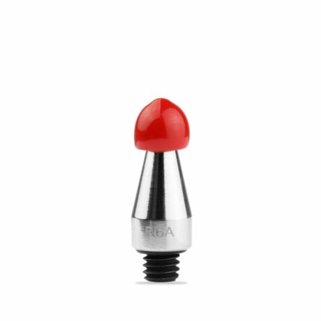 R10B Ponteira roscada redonda 10mm borracha vermelha