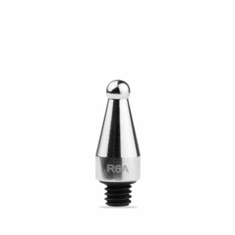 R6A Ponteira roscada redonda 6mm de aço inox