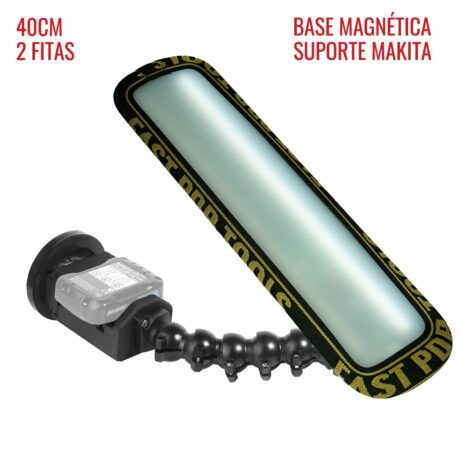 LED Light Slim PRO Light (40 cm) 2 fitas suporte Makita 12v com base magnética